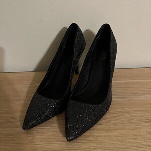 Black Sparkly Heels Forever 21 Women’s Size 10